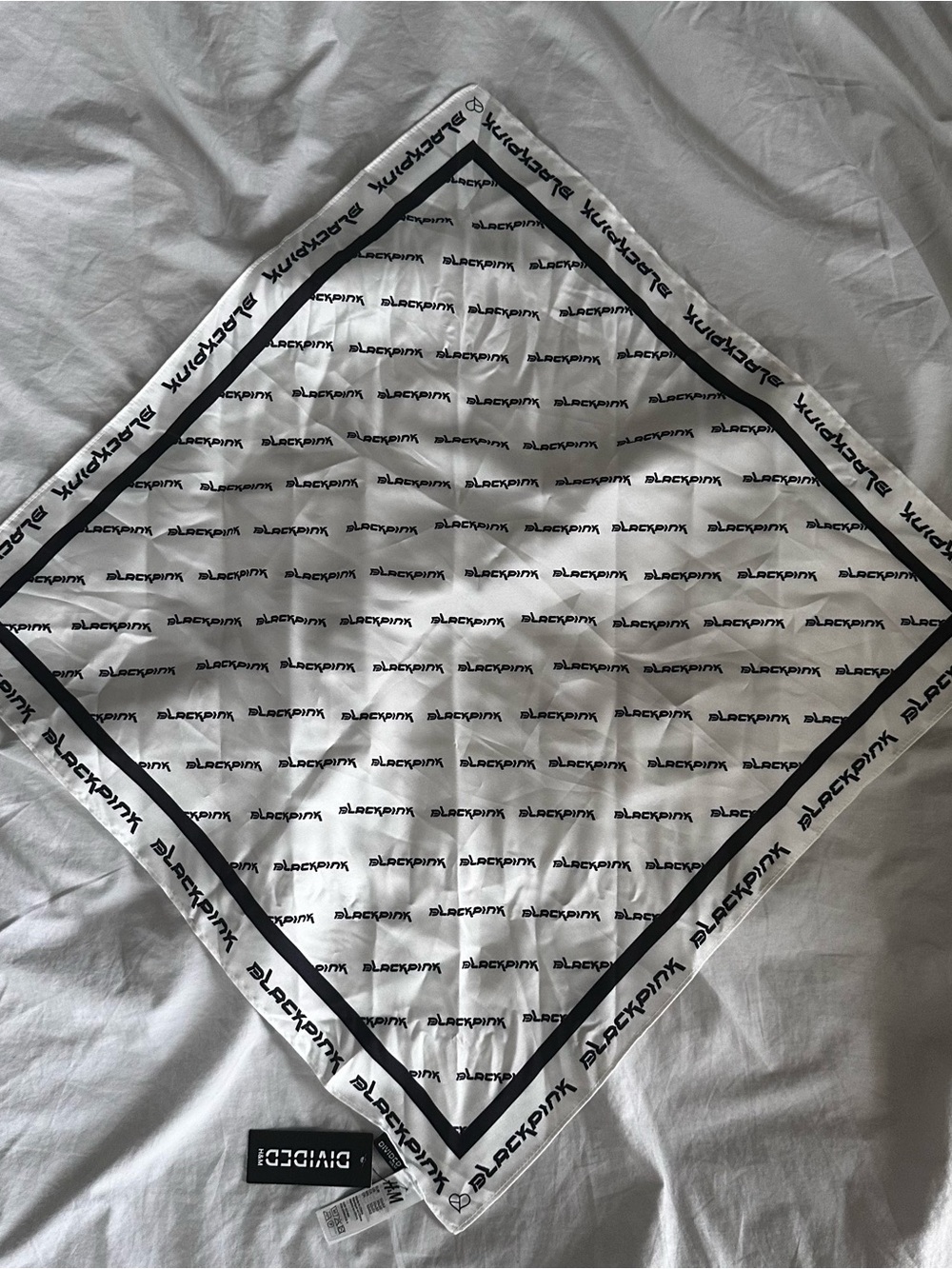 blackpink satin scarf/bandana